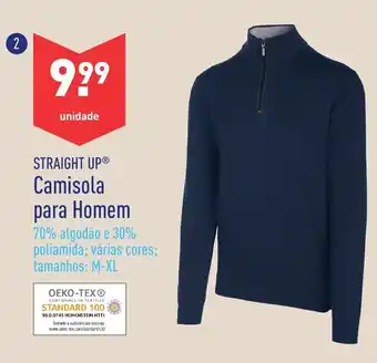 ALDI Straight Up Camisola para Homem M-XL promoção
