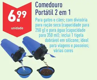 ALDI Comedouro Portátil 2 em 1 promoção