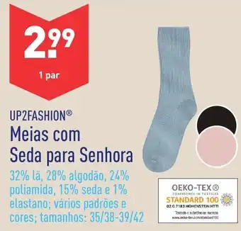 ALDI UpFashion Meias com Seda para Senhora promoção