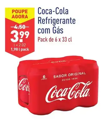 ALDI Coca-Cola Refrigerante com Gás 6x33cl promoção