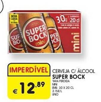 Meu Super CERVEJA C/ ALCOOL SUPER BOCK promoção