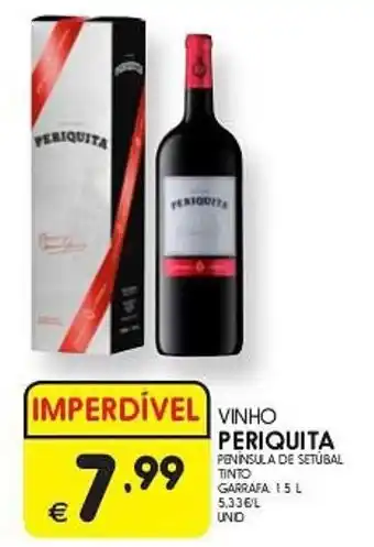 Meu Super VINHO PERIQUITA TINTO GARRAFA 15 L promoção