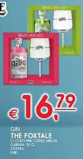 Meu Super GIN THE FOXTALE GARRAFA 70 CL promoção