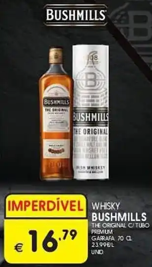 Meu Super WHISKY BUSHMILLS GARRAFA 70 CL promoção