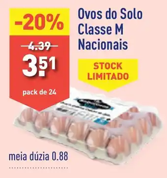 ALDI Ovos do Solo Classe M Nacionais pack de 24 promoção