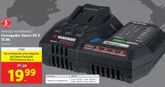 Lidl PARKSIDE PERFORMANCE Carregador Smart 20 V 12 Ah promoção