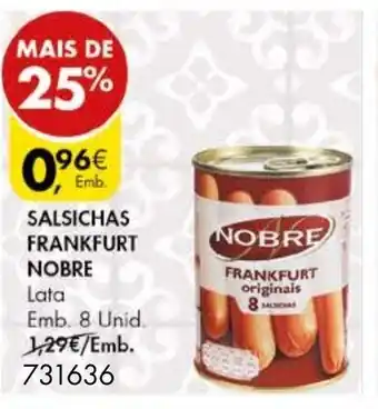 Pingo Doce Salsichas Frankfurt Nobre promoção