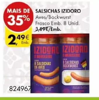 Pingo Doce Salsichas Izidoro promoção