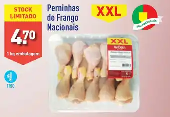 ALDI Perninhas de Frango Nacionais 1 kg embalagem promoção