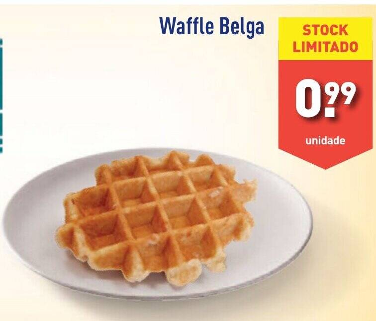 Promoção Waffle Belga em ALDI