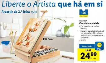 Lidl Crelando Cavalete em Mala promoção
