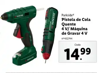 Lidl Parkside Pistola de Cola Quente 4 V/ Máquina de Gravar 4 V promoção