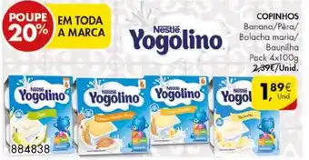 Pingo Doce Yogolino Copinhos Pack 4x100g promoção