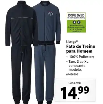 Lidl Livergy Fato de Treino para Homem promoção