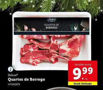 Lidl Deluxe Quartos de Borrego Vendido ao kg promoção