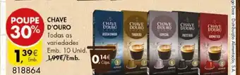 Pingo Doce Cápsulas P/Máquina Nespresso Chave D'Ouro promoção