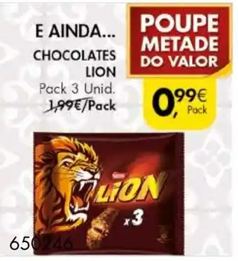 Pingo Doce Chocolates Lion promoção