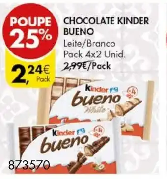 Pingo Doce Chocolates Kinder Bueno promoção
