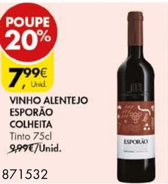 Pingo Doce Vinho Alentejo Esporão Colheita 75cl promoção