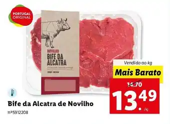 Lidl Bife da Alcatra de Novilho Vendido ao kg promoção