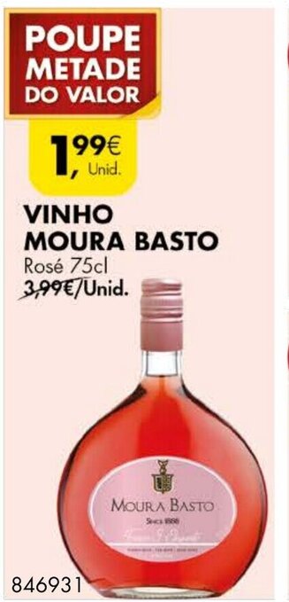 Pingo Doce Vinho Moura Basto 75cl promoção