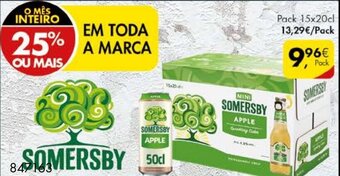 Pingo Doce Somersby Pack 15x20cl promoção