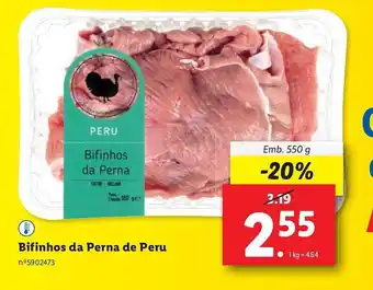Lidl Bifinhos da Perna de Peru Emb. 550 g promoção