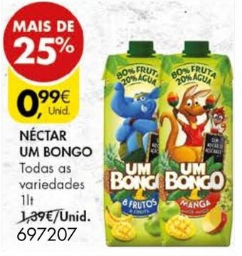 Pingo Doce Néctar UM Bongo 1lt promoção