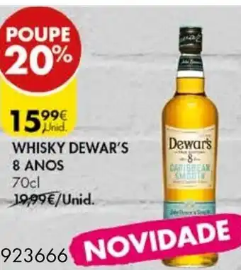 Pingo Doce Whisky Dewar's 8 Anos promoção