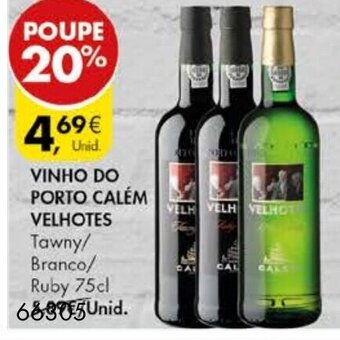 Pingo Doce Vinho do Porto Calém Velhotes 75cl promoção