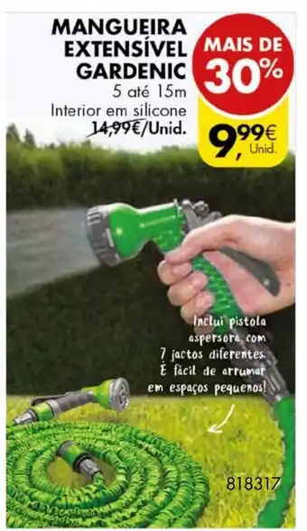 Pingo Doce Mangueira Extensível Gardenic 15m promoção