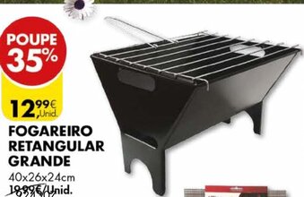 Pingo Doce Fogareiro Retangular Grande 40x26x24cm promoção