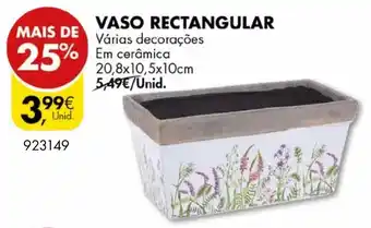 Pingo Doce Vaso Rectangular promoção