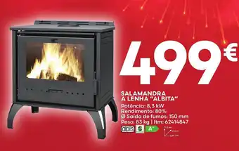 Bricomarché SALAMANDRA A LENHA "ALBITA" promoção