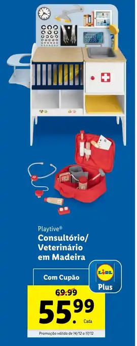 Lidl Playtive Consultório/ Veterinário em Madeira promoção
