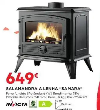 Bricomarché SALAMANDRA A LENHA "SAMARA" promoção