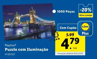 Lidl Playtive Puzzle com Iluminação promoção