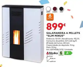 Bricomarché SALAMANDRA A PELLETS "SLIM MINUS" promoção