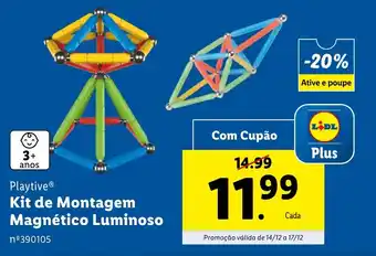 Lidl Playtive Kit de Montagem Magnético Luminoso promoção