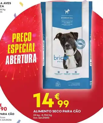 Bricomarché ALIMENTO SECO PARA CÃO 20kg promoção