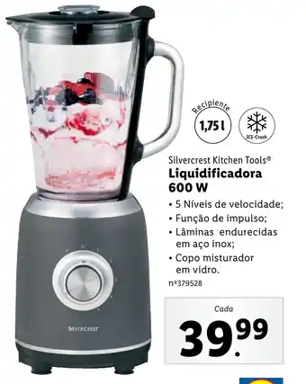 Lidl Silvercrest Kitchen Tools Liquidificadora 600W promoção