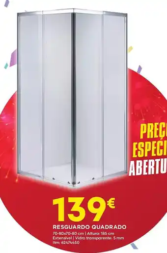 Bricomarché RESGUARDO QUADRADO promoção