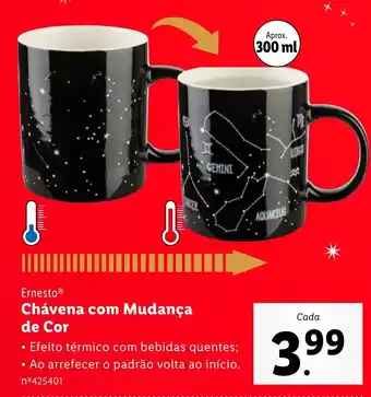 Lidl Ernesto Chávena com Mudança promoção