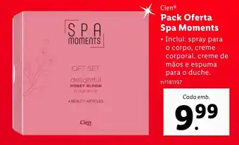 Lidl Cien Pack Oferta Spa Moments promoção