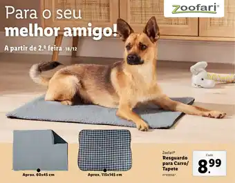 Lidl Zoofari Resguardo para Carro/ Tapete promoção