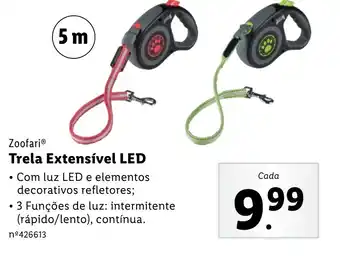 Zoofari Trela Extensível LED