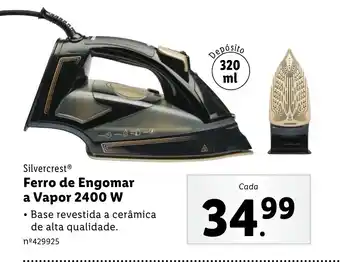 Lidl Silvercrest Ferro de Engomar a Vapor 2400 W promoção