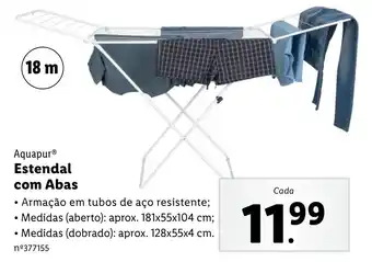 Lidl Aquapur Estendal com Abas promoção
