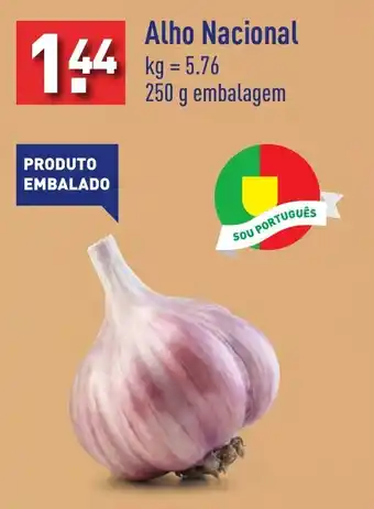 ALDI Alho Nacional 250 g embalagem promoção