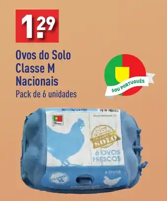 ALDI Ovos do Solo Classe M Nacionais Pack de 6 unidades promoção